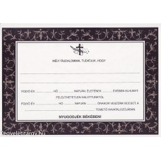 Gyászjelentés a/4 indás katolikus Gyászjelentés a/4 indás katolikus