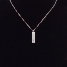 Kegyeleti ékszer szögletes kapszula kővel Kegyeleti ékszer szögletes kapszula kővel