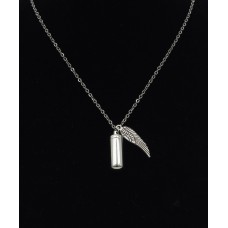 Kegyeleti ékszer kapszula angyal szárnnyal Kegyeleti ékszer kapszula angyal szárnnyal