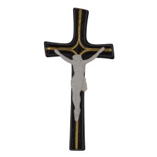 Feszület porcelán 20cm-es fekete színben Feszület porcelán 20cm-es fekete színben