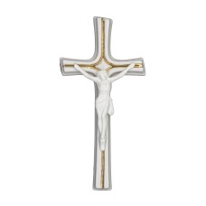 Feszület porcelán 23cm-es fehér színben Feszület porcelán 23cm-es fehér színben