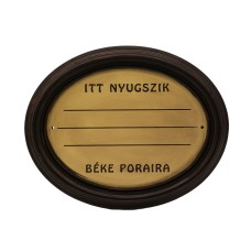 Fejfatábla fautánzatú ovális Fejfatábla fautánzatú ovális