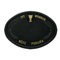 Fejfatábla műanyag ovális református Fejfatábla műanyag ovális református