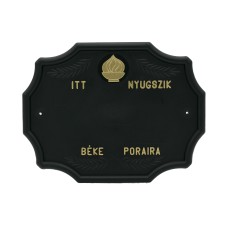 Fejfatábla műanyag szögletes polgári Fejfatábla műanyag szögletes polgári