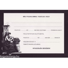 Gyászjelentés a/4 latos Gyászjelentés a/4 latos