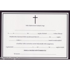 Gyászjelentés a/5 modern keresztes