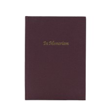 In memoriam könyv bordó színben In memoriam könyv bordó színben