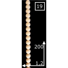 Koporsó díszítő léc gömb NR19