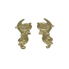 Fólia dísz cserág arany 1 pár