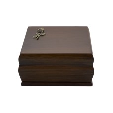 Urna fa Budapest rózsa fémrátéttel barna színben Urna fa Budapest rózsa fémrátéttel barna színben