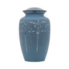 Urna fém türkiz gravírozott Urna fém türkiz gravírozott