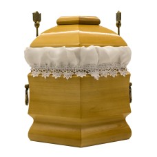 Urna fa hatszög alakú natúr