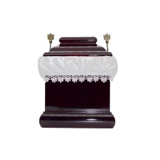 Urna fa négyszög bordó színben Urna fa négyszög bordó színben