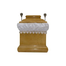 Urna fa négyszög natúr színben Urna fa négyszög natúr színben