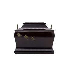 Urna fa pagoda rózsa fémrátéttel barna színben Urna fa pagoda rózsa fémrátéttel barna színben