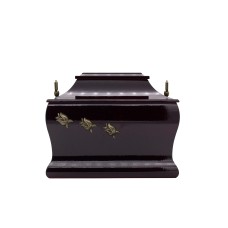 Urna fa pagoda rózsa fémrátéttel bordó színben Urna fa pagoda rózsa fémrátéttel bordó színben