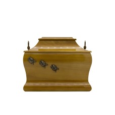 Urna fa pagoda rózsa fémrátéttel natúr színben Urna fa pagoda rózsa fémrátéttel natúr színben