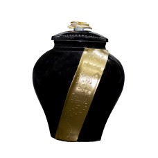 Urna amfora arany rózsás fekete Urna amfora arany rózsás fekete