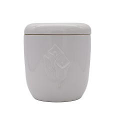 Urna kerámia mázas kálás fehér