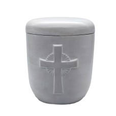 Urna kerámia matt keresztes Urna kerámia matt keresztes