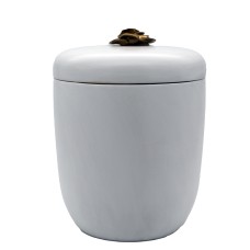 Urna kerámia matt arany rózsával Urna kerámia matt arany rózsával