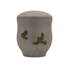 Urna kerámia Vermont ezüst márvány hatású galambos