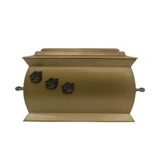 Urna kompozit szögletes óarany rózsás Urna kompozit szögletes óarany rózsás