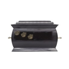 Urna kompozit szögletes fekete gránit rózsás Urna kompozit szögletes fekete gránit rózsás