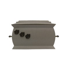 Urna kompozit szögletes fehér márvány rózsás Urna kompozit szögletes fehér márvány rózsás