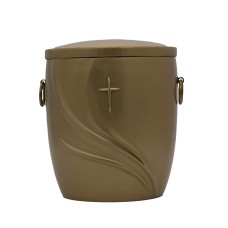 Urna kompozit ívelt arany keresztes Urna kompozit ívelt arany keresztes