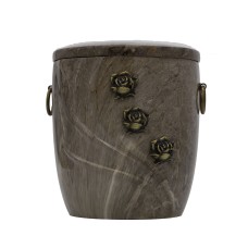 Urna kompozit ívelt barna rózsás Urna kompozit ívelt barna rózsás