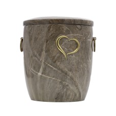 Urna kompozit ívelt barna szives Urna kompozit ívelt barna szives