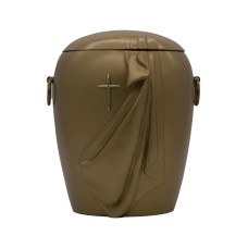 Urna kompozit gyászfátyol arany keresztes