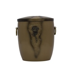 Urna kompozit hasadék arany rózsás Urna kompozit hasadék arany rózsás