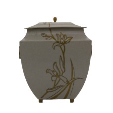 Urna kompozit fehér márvány orchidea