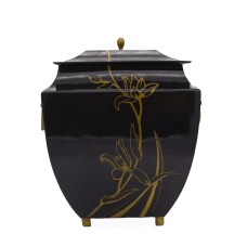 Urna kompozit fekete gránit orchidea