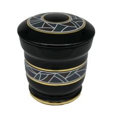 Üvegopál urna polgári fekete színben Üvegopál urna polgári fekete színben